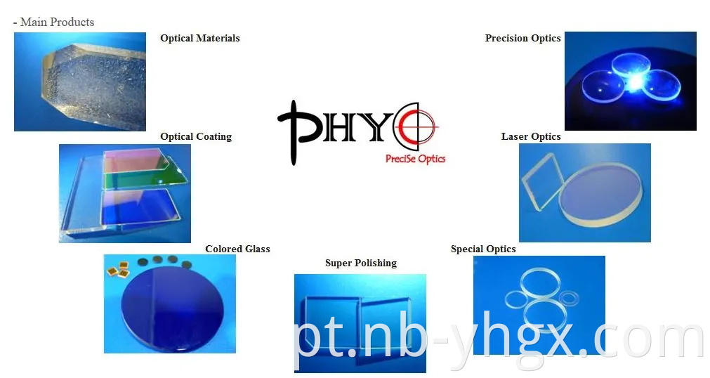 Prisma de vidro óptico Bk7 de alta qualidade